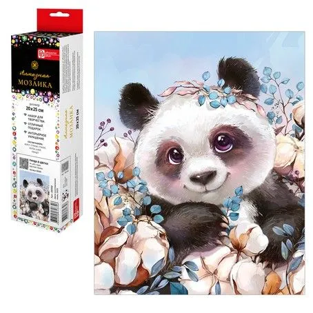 mozaika-almaznaya-po-nomeram-na-kholste-v-rulone-20-25sm-panda-v-tsvetakh