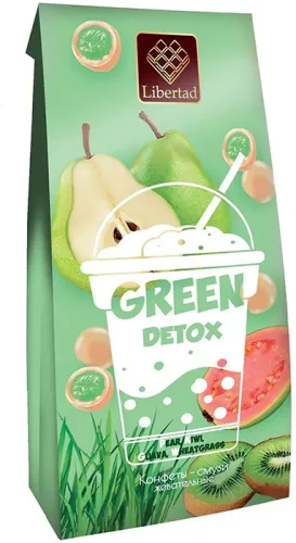 Жевательные_конфеты_GREEN_DETOX__Груша__Киви__Гуава__Витграсс__в_бел.шок_75г