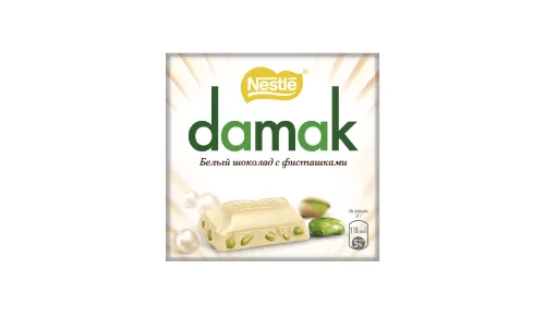 Белый шоколад с фисташками от Damak Nestle